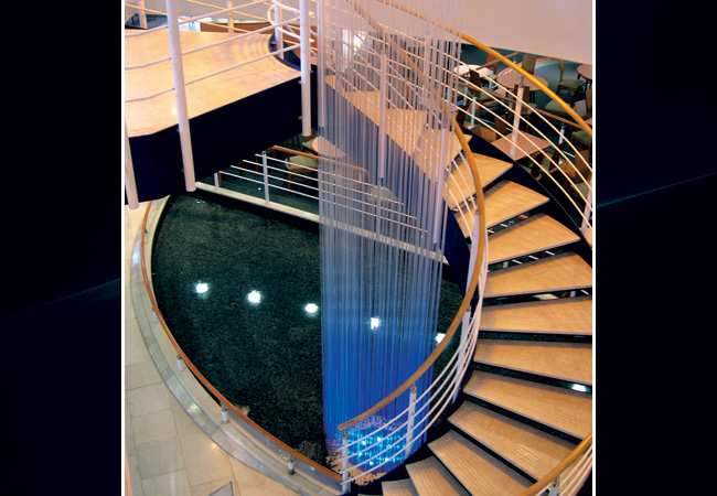 Inmarsat 'stairway water feature' [Shot for property brochure]