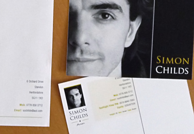 Actor - Simon Childs Stationery